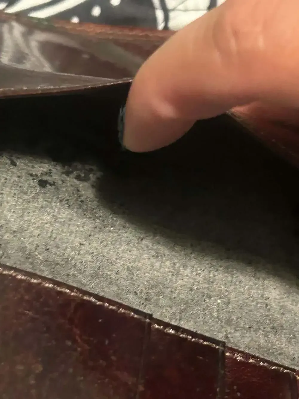 Gary's Leather Vintage Golf Club Embossed Long Bifold Checkbook Wallet
